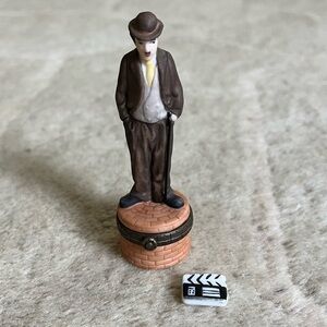 PHB Charlie Chaplin Porcelain Hinged Box